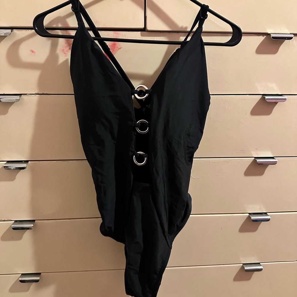 Fashion Nova Black One Piece Swimsuit